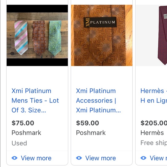 XMIplatinum 💯 silk Italian tie - Picture 8 of 8